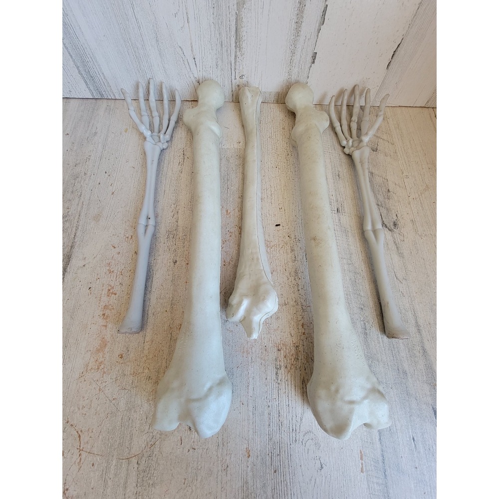 Halloween skeleton bone arm femur lawn unique props scary home decor set
